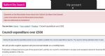 Salford Council Expenditure Purdah